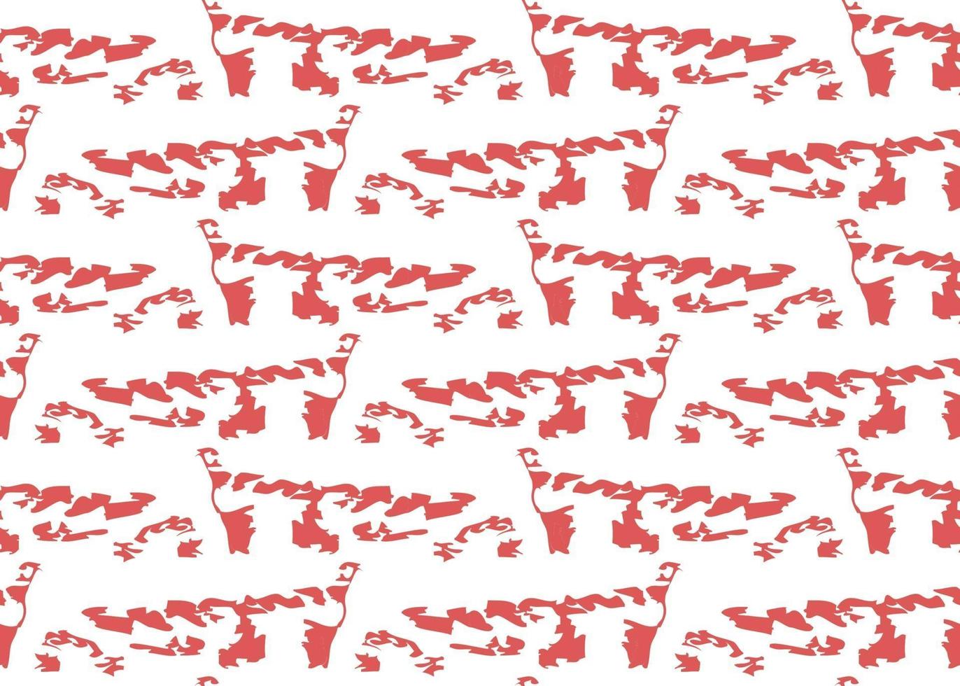 Vector texture background, seamless pattern. Hand drawn, red, white colors.