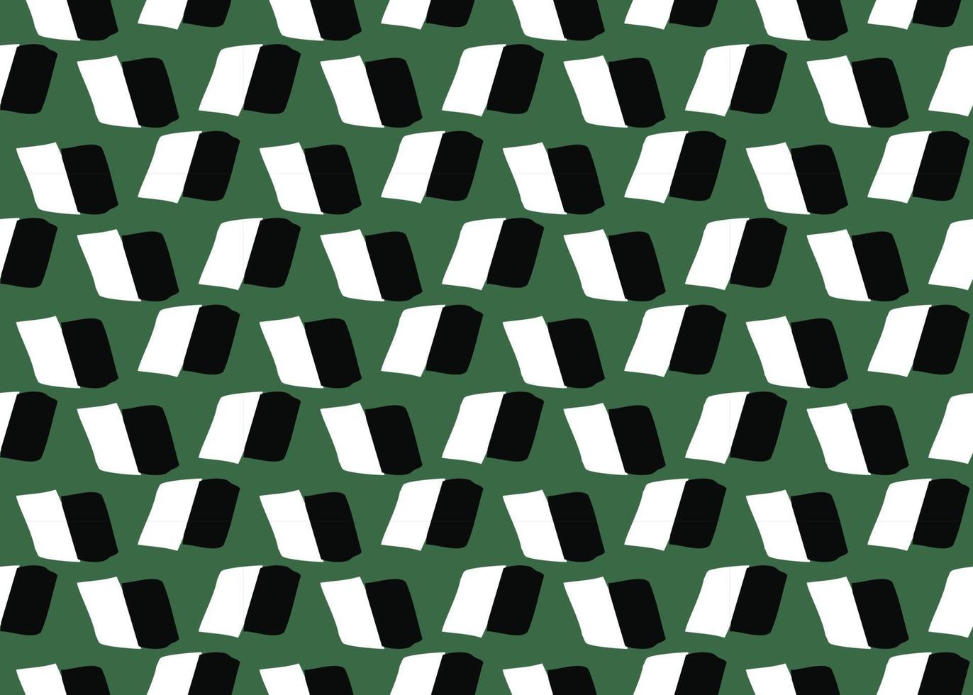 Vector texture background, seamless pattern. Hand drawn, green, black, white colors.