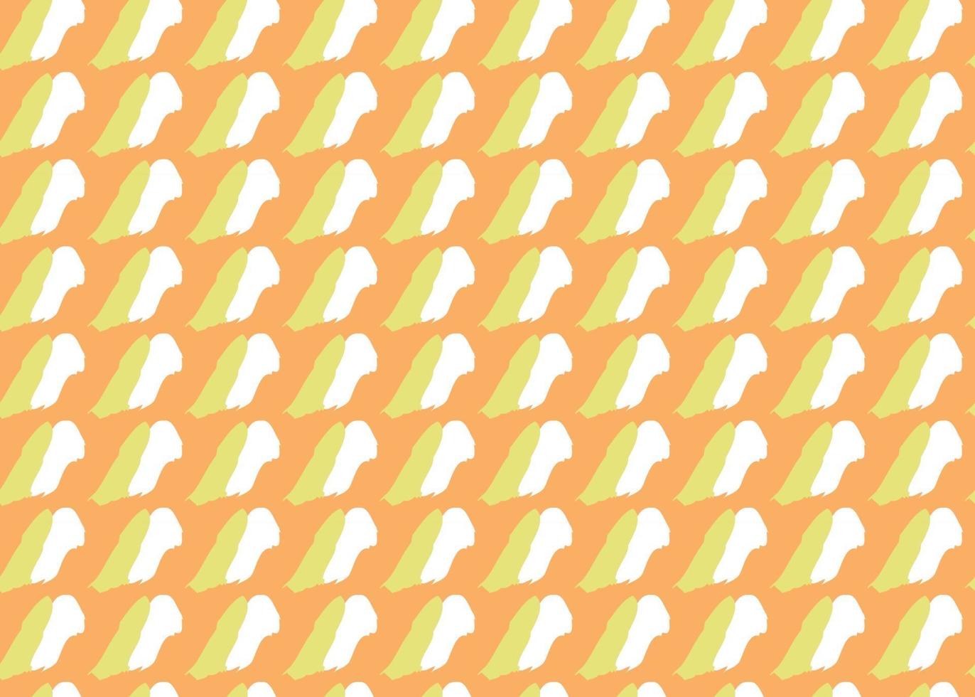Vector texture background, seamless pattern. Hand drawn, orange, yellow, white colors.
