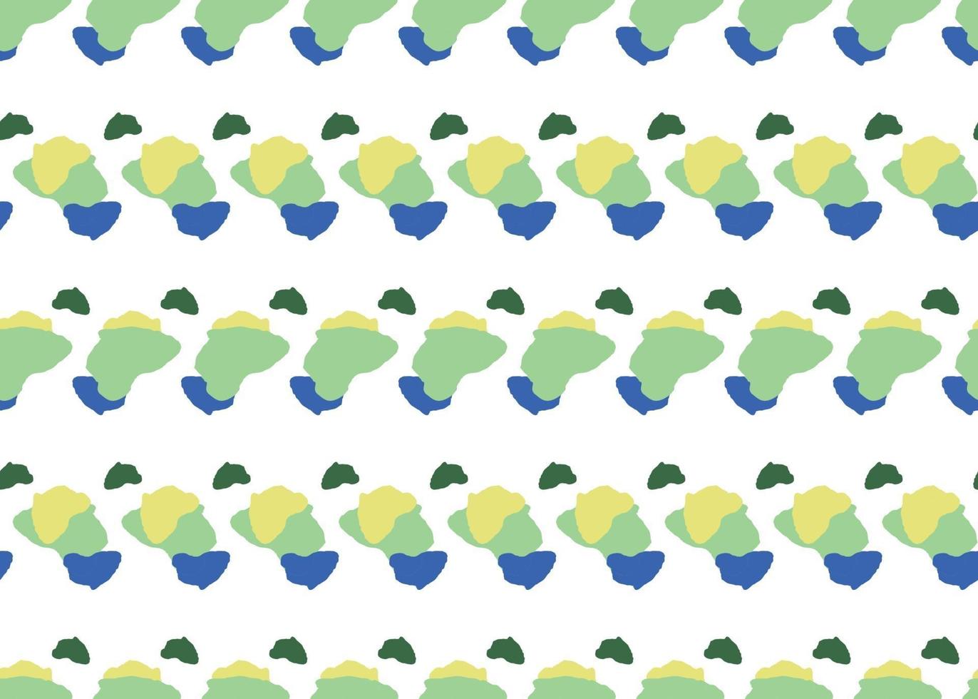 Vector texture background, seamless pattern. Hand drawn, blue, green, yellow, white colors.