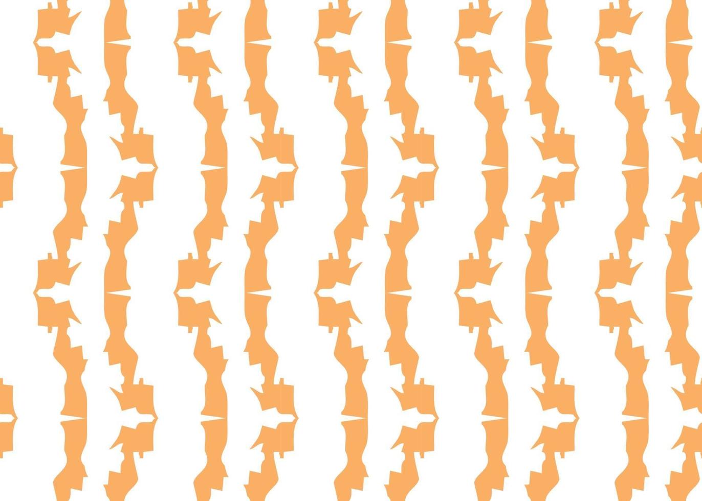 Vector texture background, seamless pattern. Hand drawn, orange, white colors.