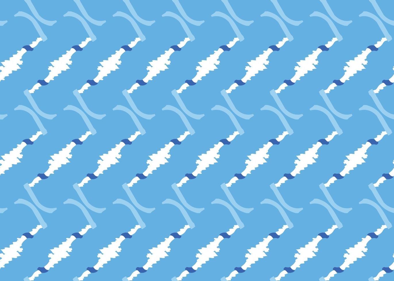 Vector texture background, seamless pattern. Hand drawn, blue, white colors.