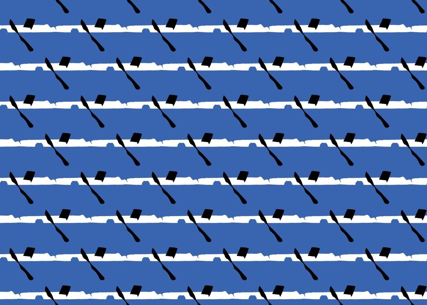Vector texture background, seamless pattern. Hand drawn, blue, black, white colors.