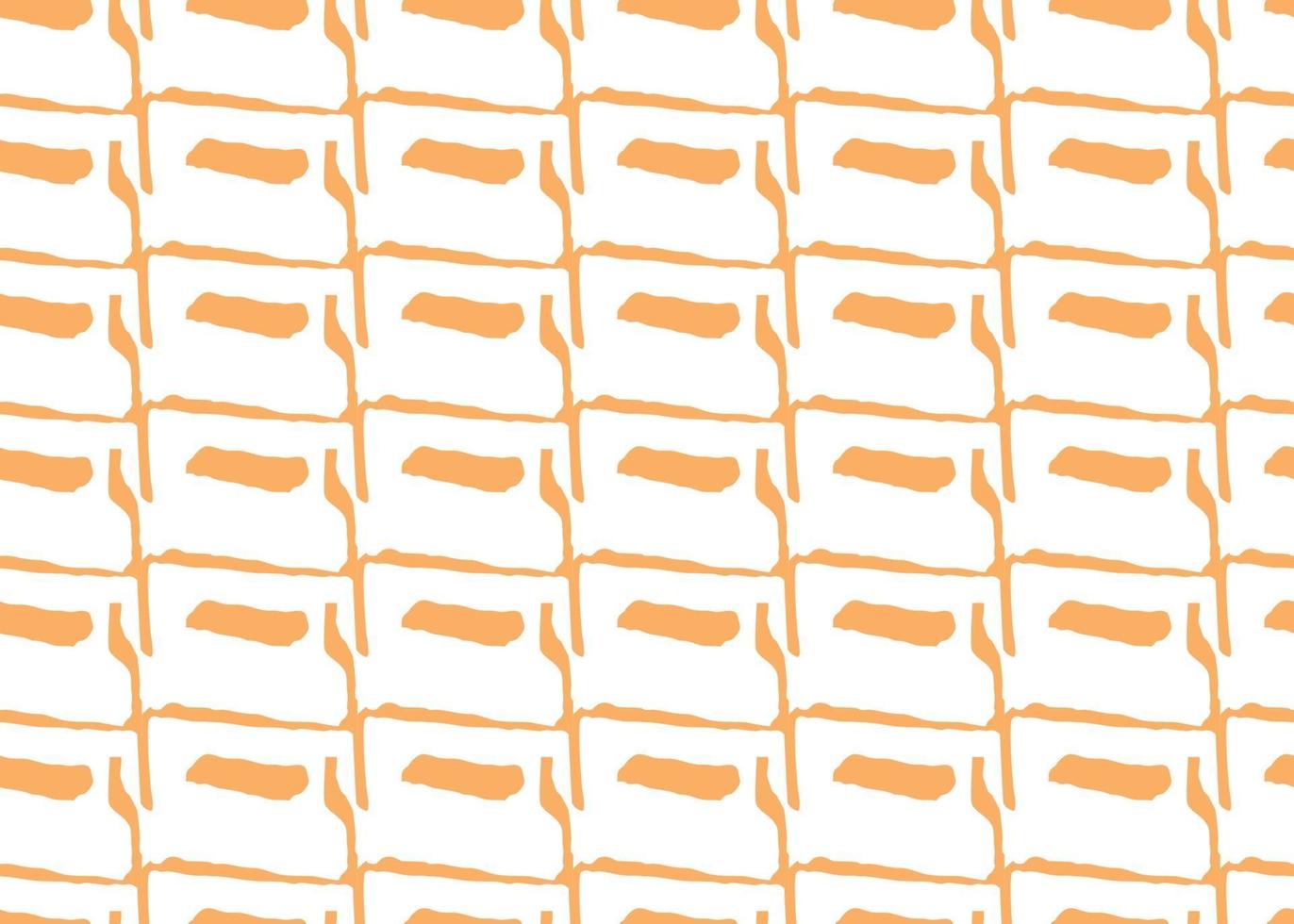 Vector texture background, seamless pattern. Hand drawn, orange, white colors.