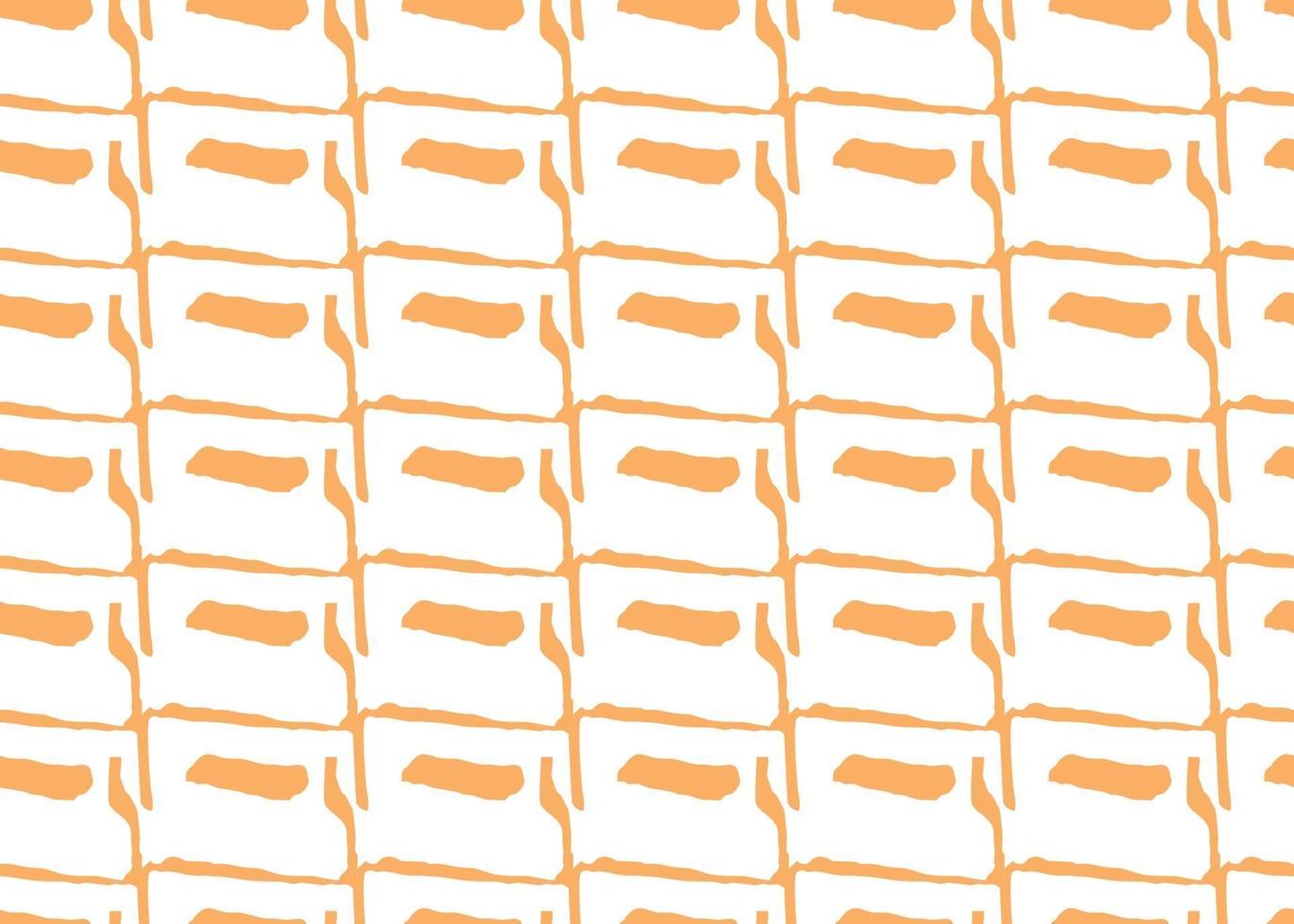 Vector texture background, seamless pattern. Hand drawn, orange, white colors.