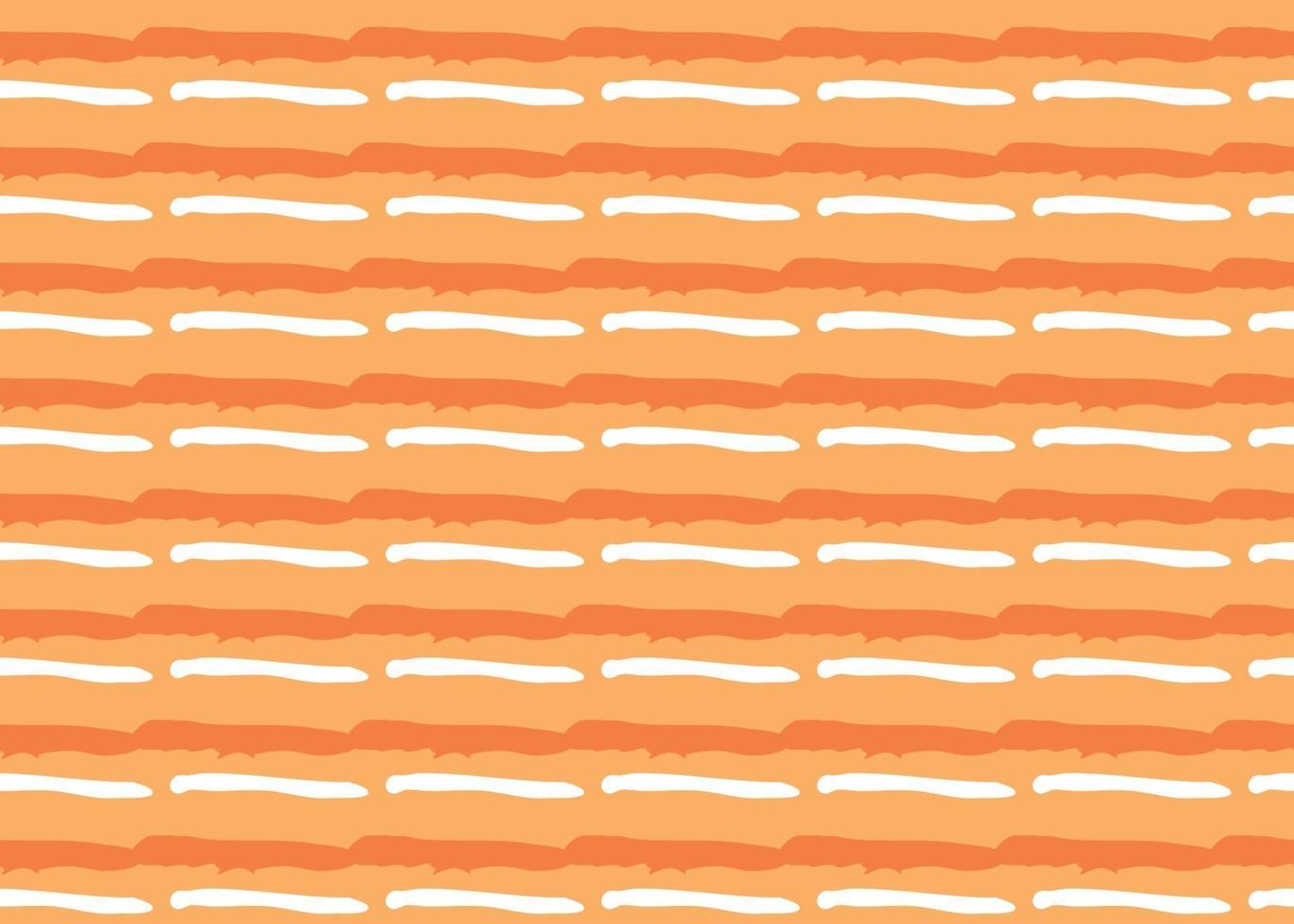 Vector texture background, seamless pattern. Hand drawn, orange, white colors.