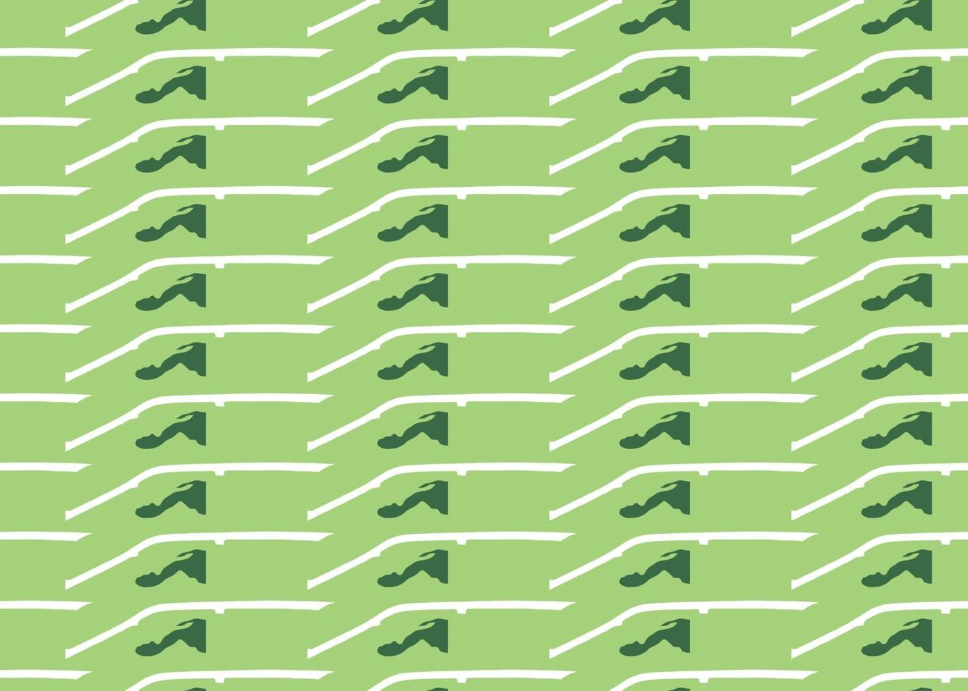 Vector texture background, seamless pattern. Hand drawn, green, white colors.