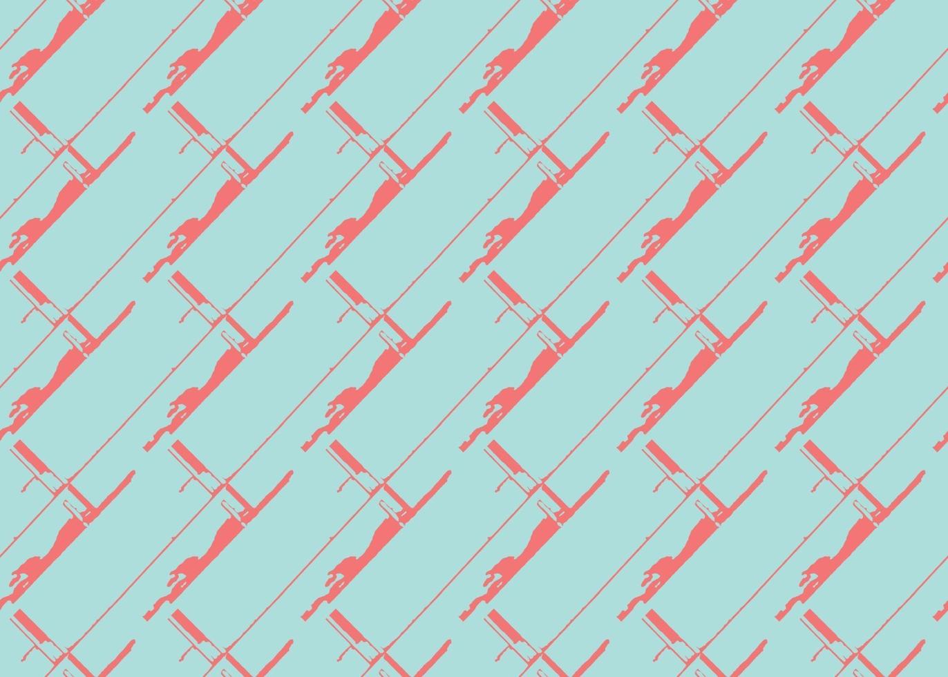 Vector texture background, seamless pattern. Hand drawn, blue, red colors.