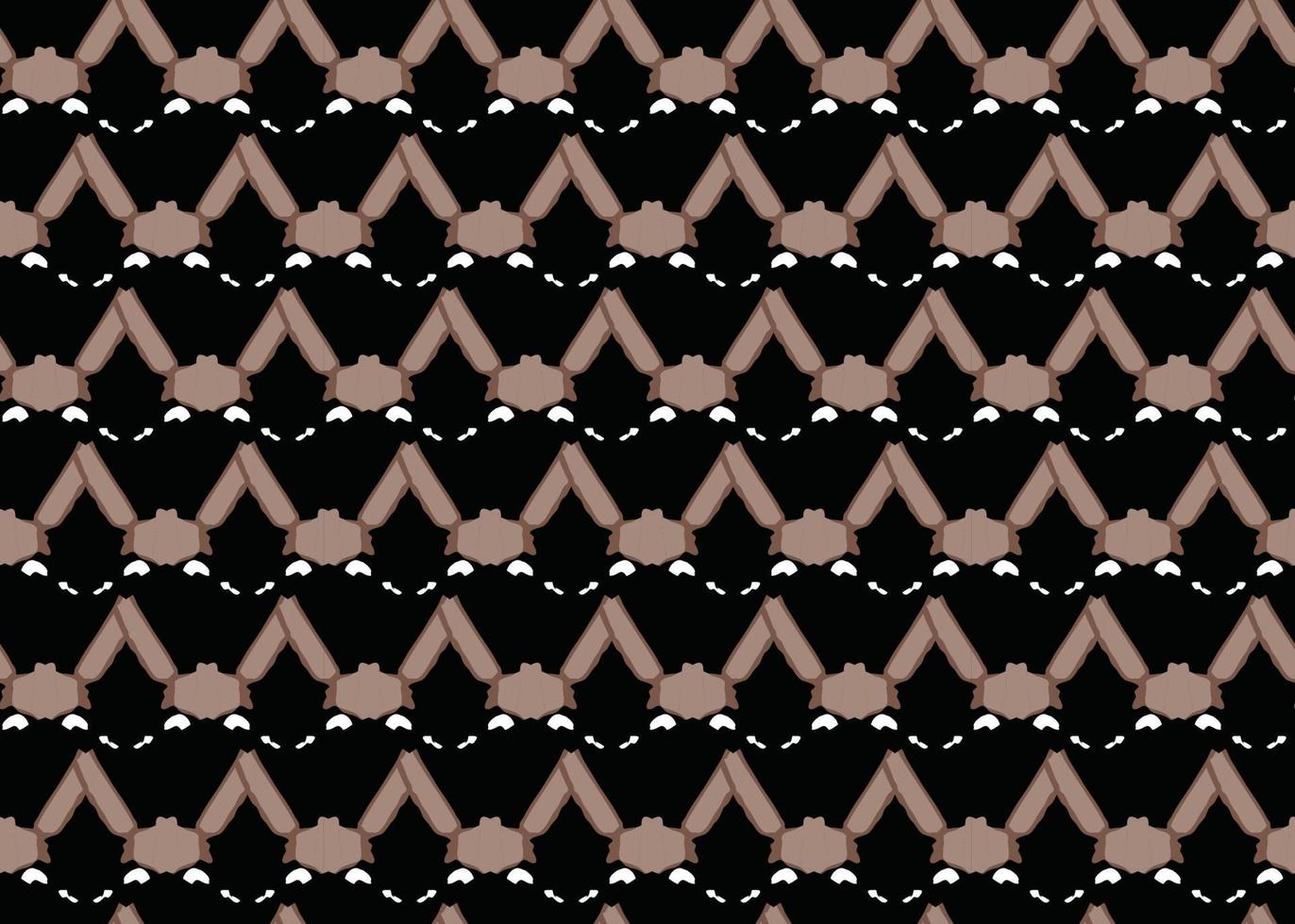 Vector texture background, seamless pattern. Hand drawn, black, brown, white colors.