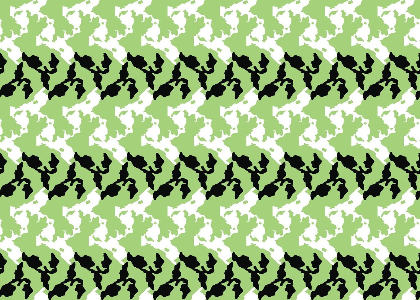 Vector texture background, seamless pattern. Hand drawn, green, white, black colors.