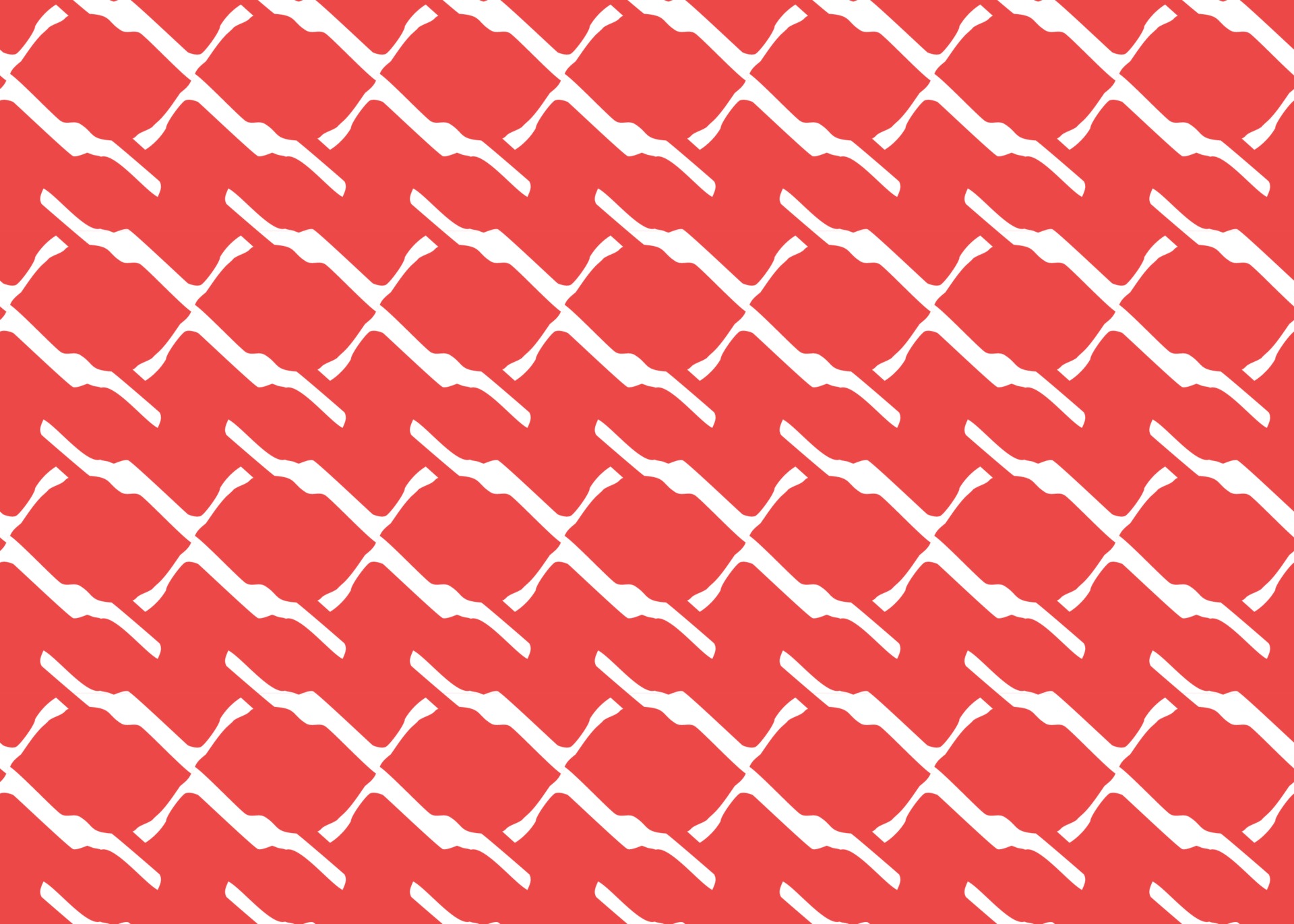 Vector texture background, seamless pattern. Hand drawn, red, white