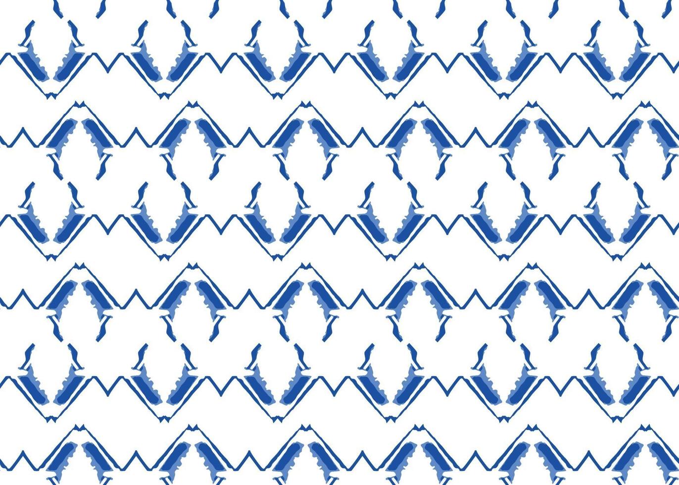 Vector texture background, seamless pattern. Hand drawn, blue, white colors.