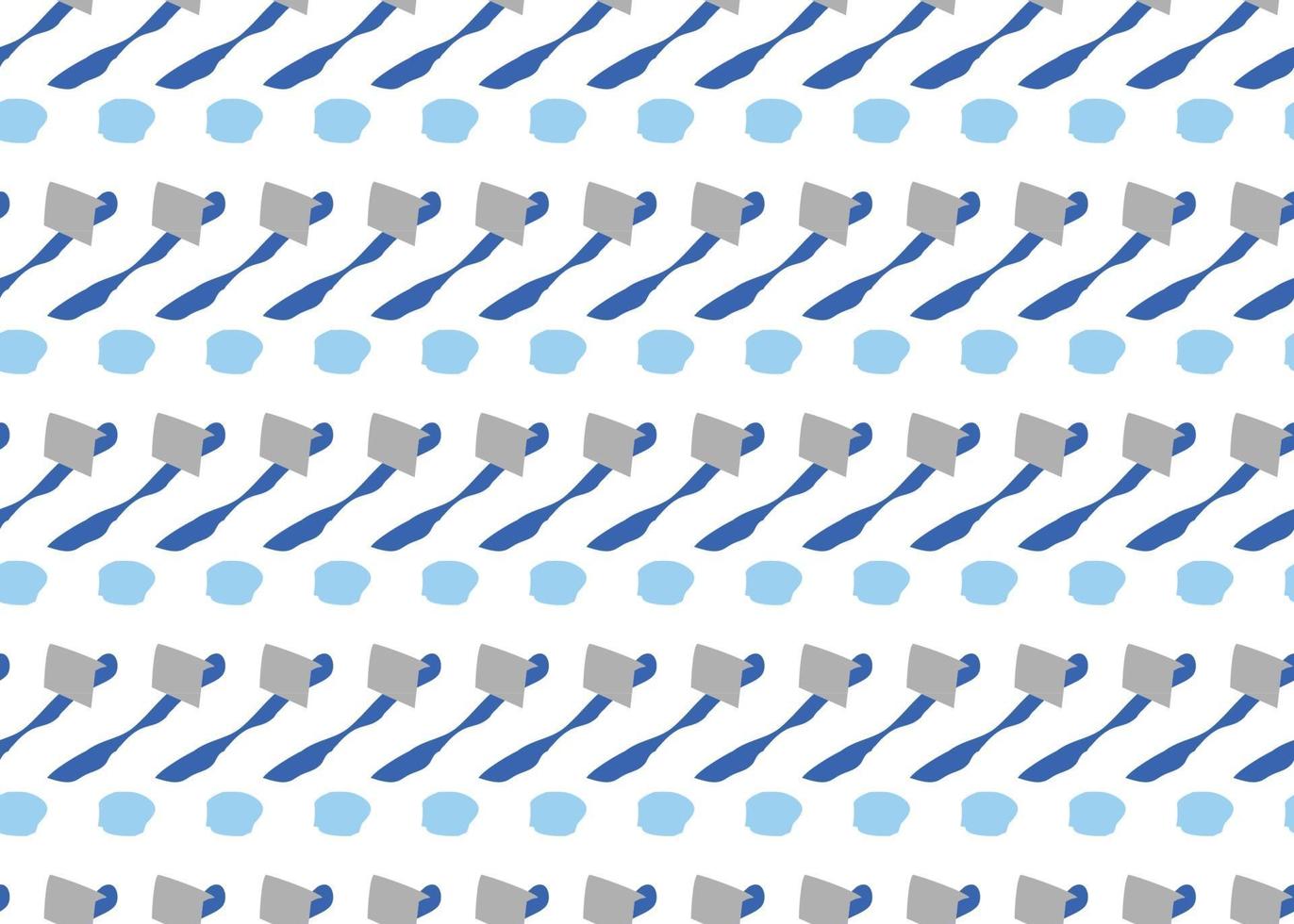Vector texture background, seamless pattern. Hand drawn, blue, grey, white colors.