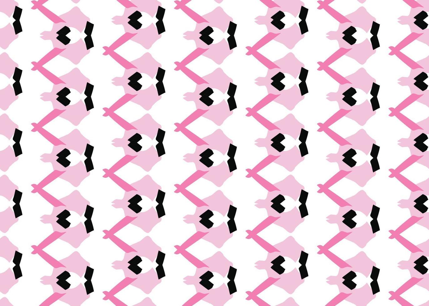 Vector texture background, seamless pattern. Hand drawn, pink, black, white colors.