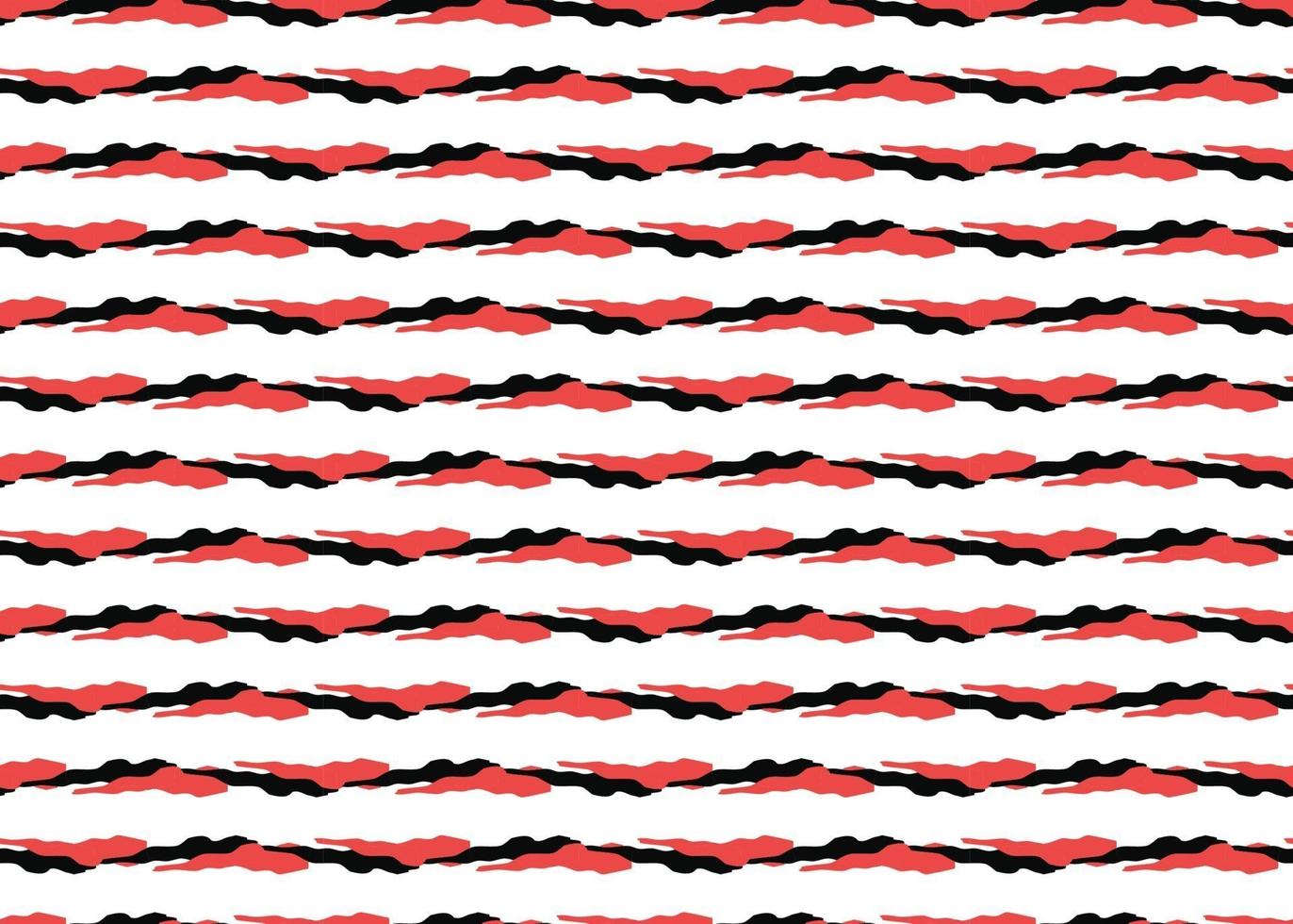 Vector texture background, seamless pattern. Hand drawn, red, black, white colors.
