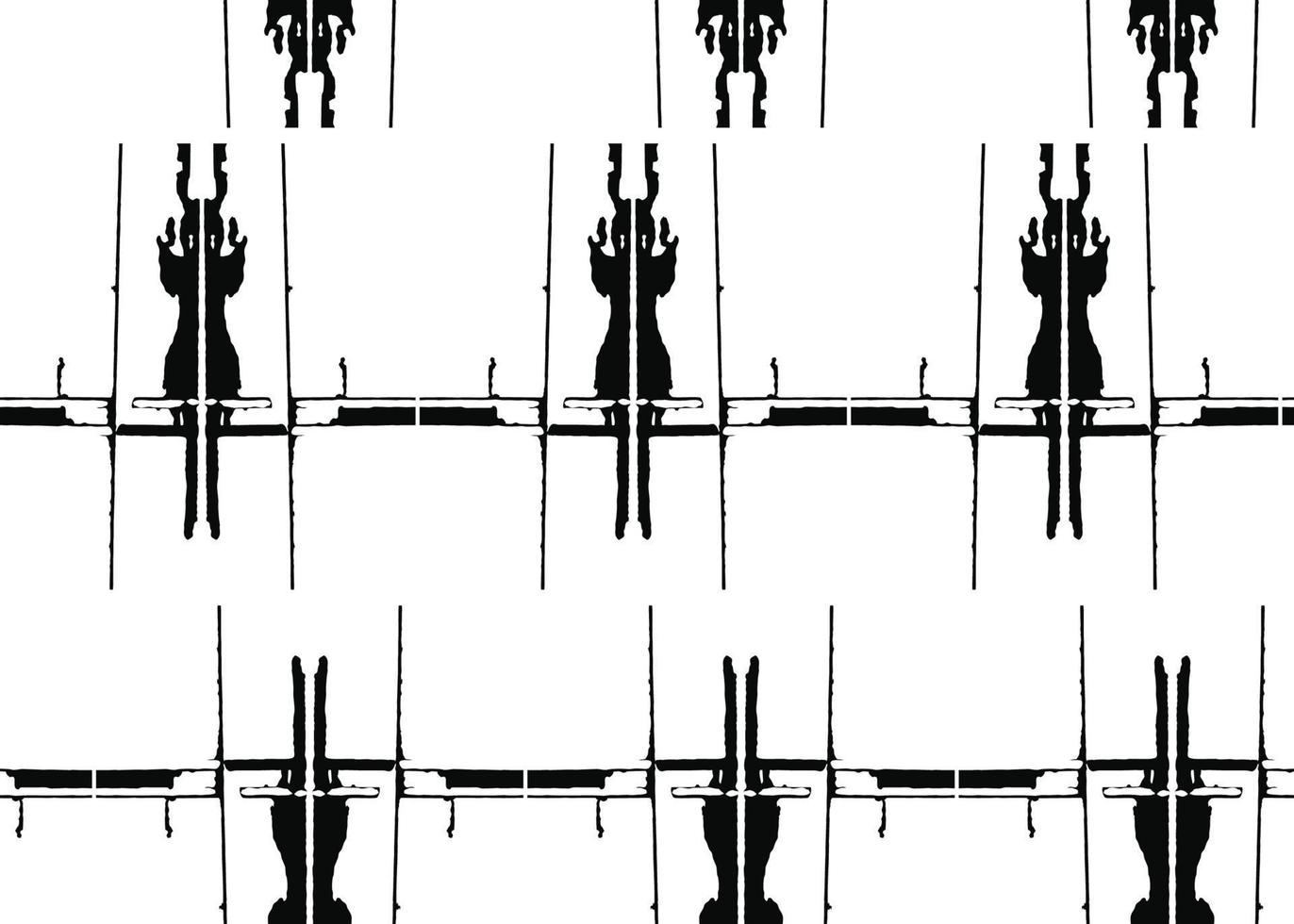 Vector texture background, seamless pattern. Hand drawn, black, white colors.