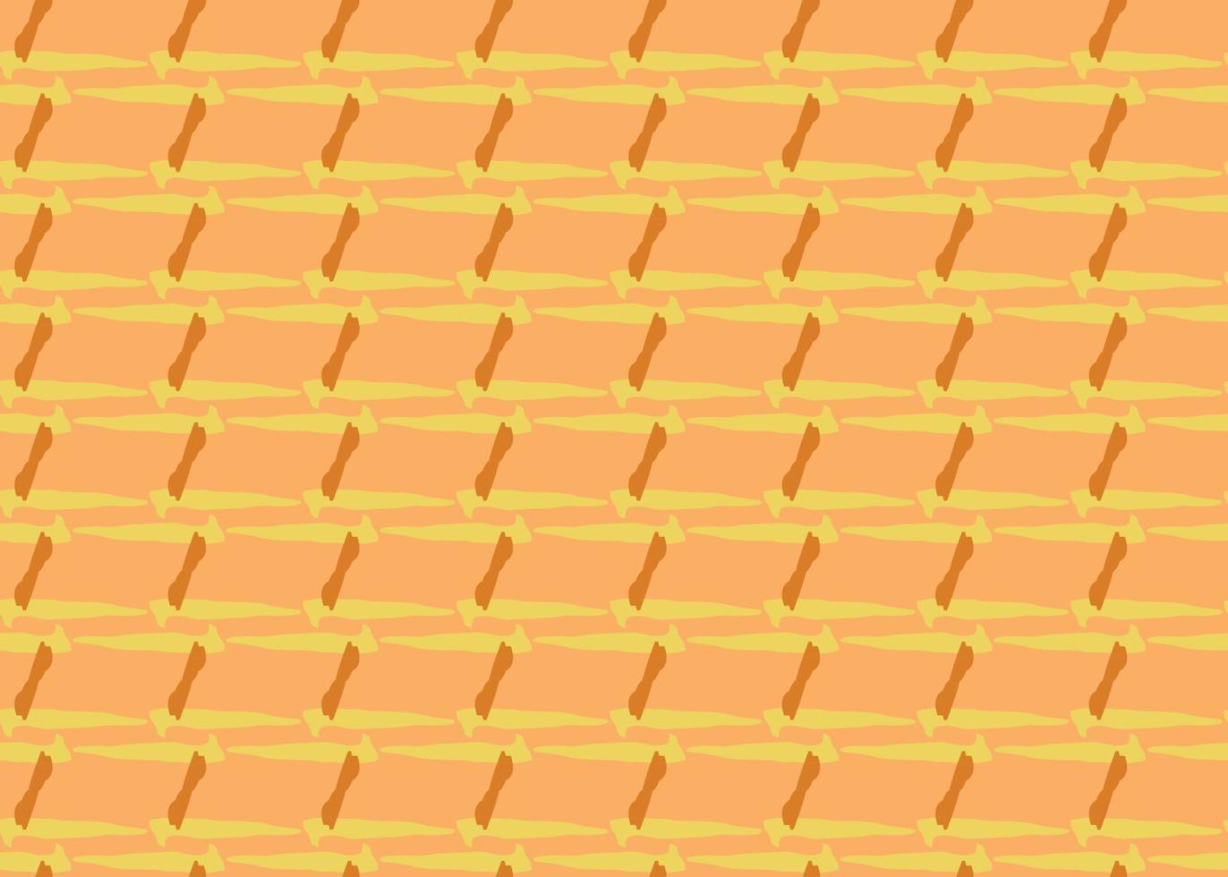 Vector texture background, seamless pattern. Hand drawn, orange, yellow colors.
