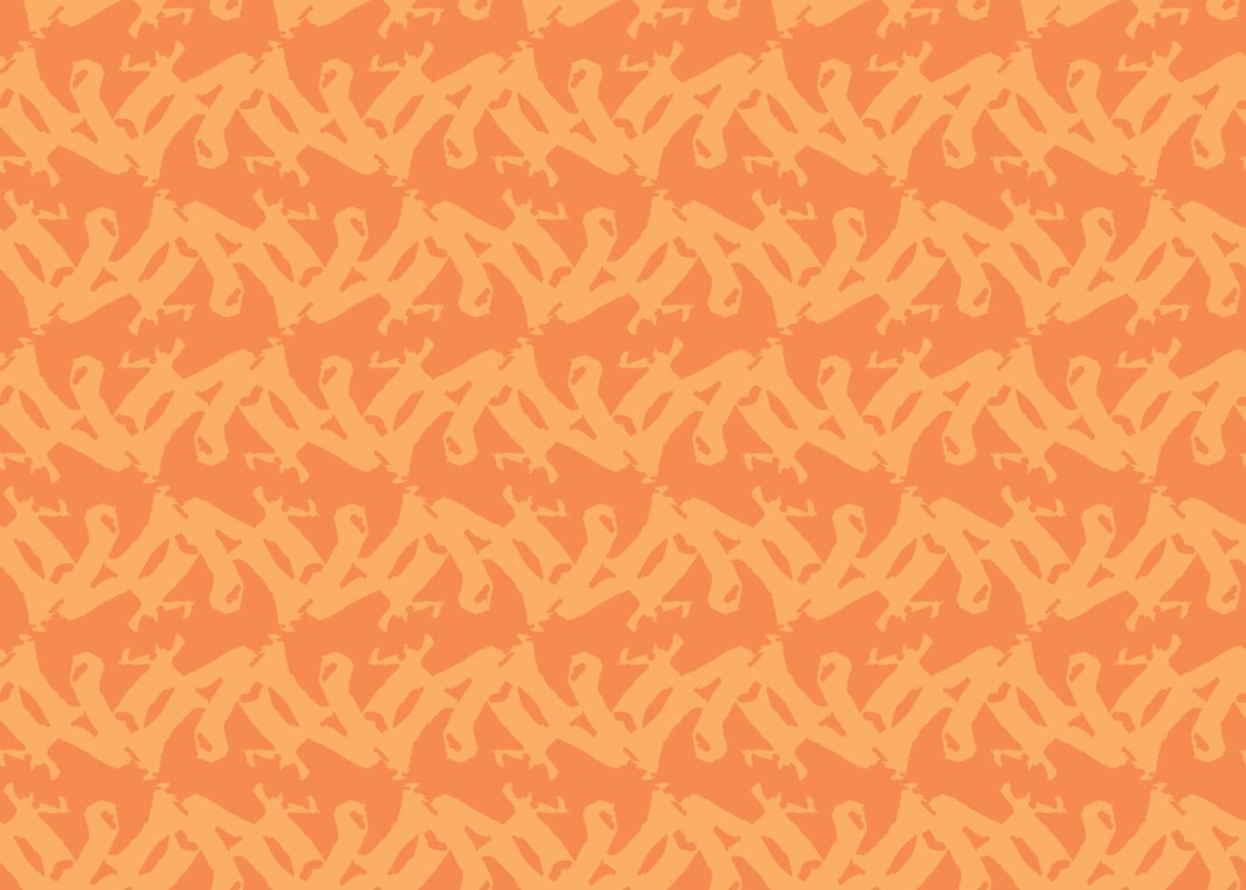 Vector texture background, seamless pattern. Hand drawn, orange colors.