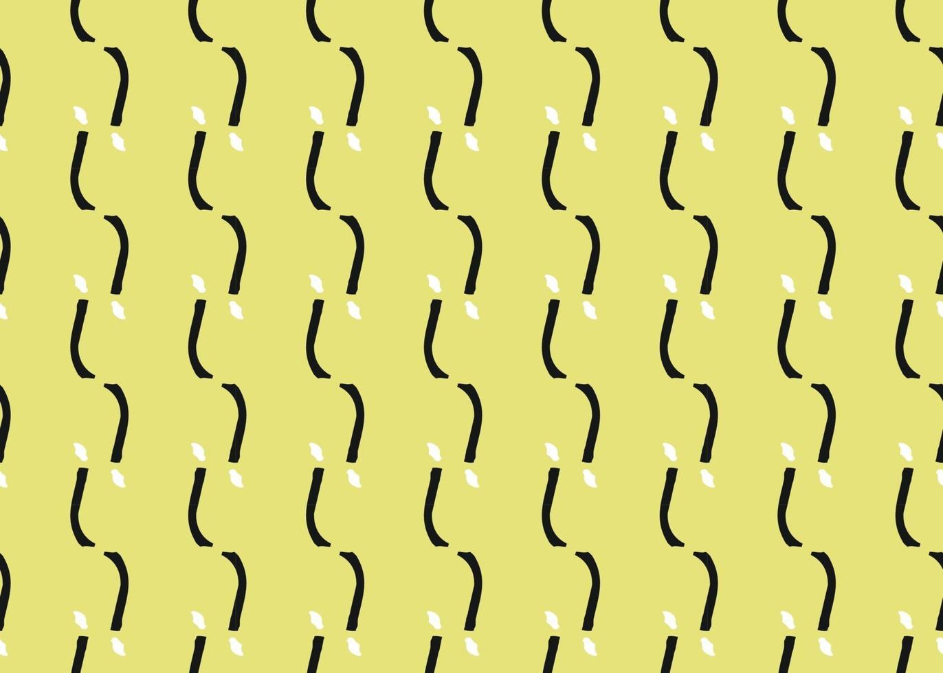 Vector texture background, seamless pattern. Hand drawn, yellow, black, white colors.