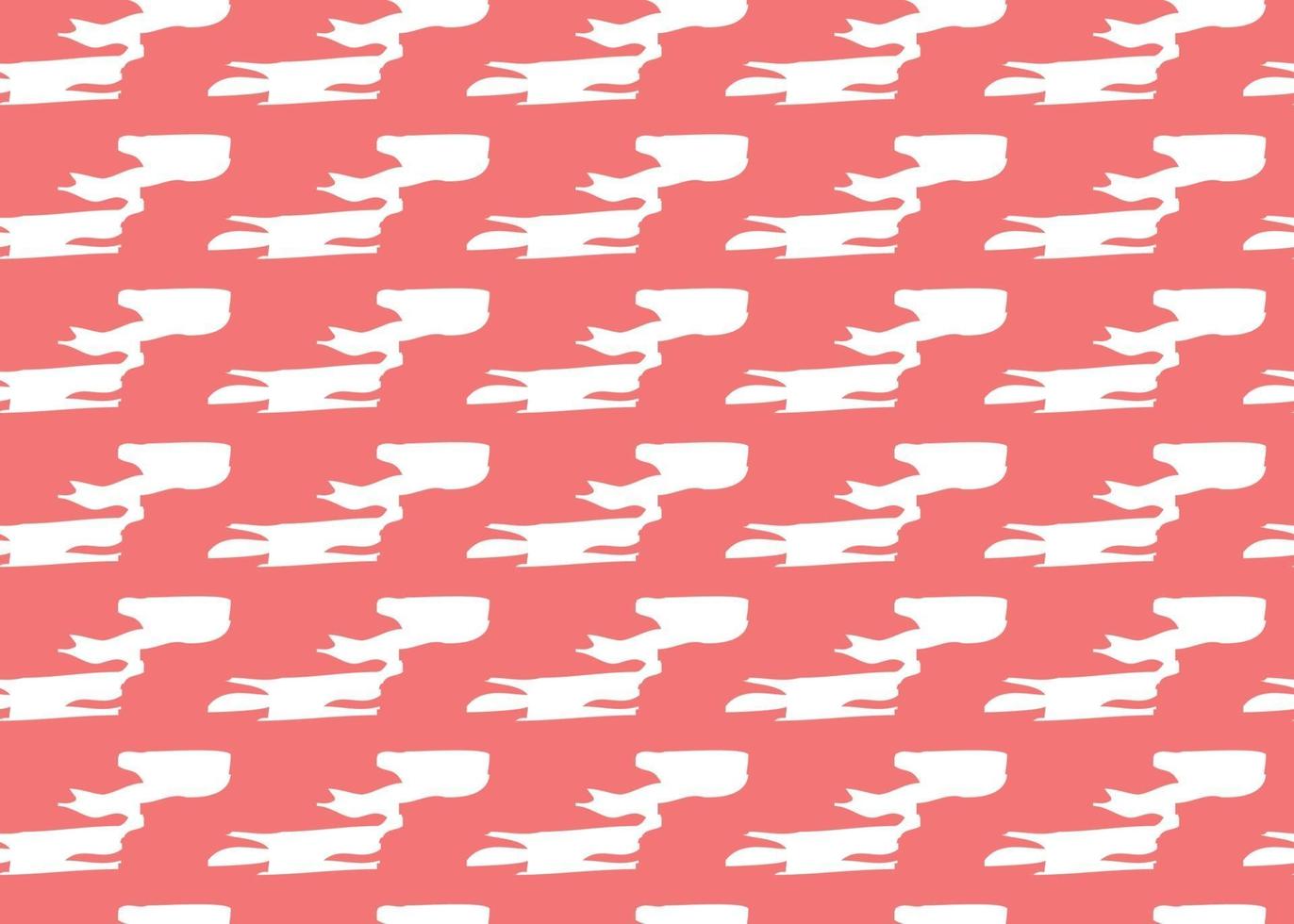 Vector texture background, seamless pattern. Hand drawn, red, white colors.