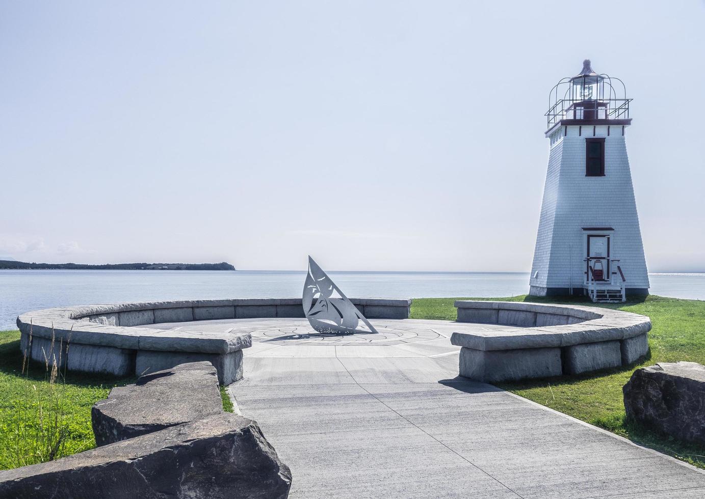 nuevo brunswick, canadá 2018- un reloj de sol en función foto