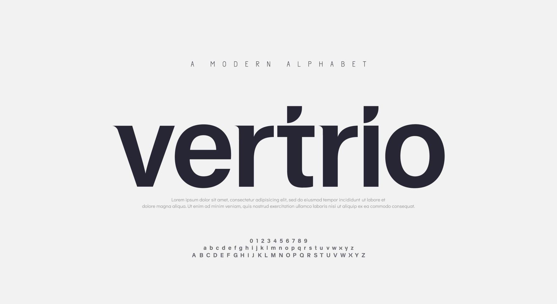 Abstract modern urban alphabet fonts vector