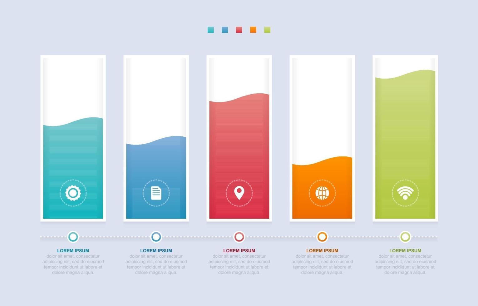 Bar Chart Graph Diagram Statistical Business Infographic Element Template vector