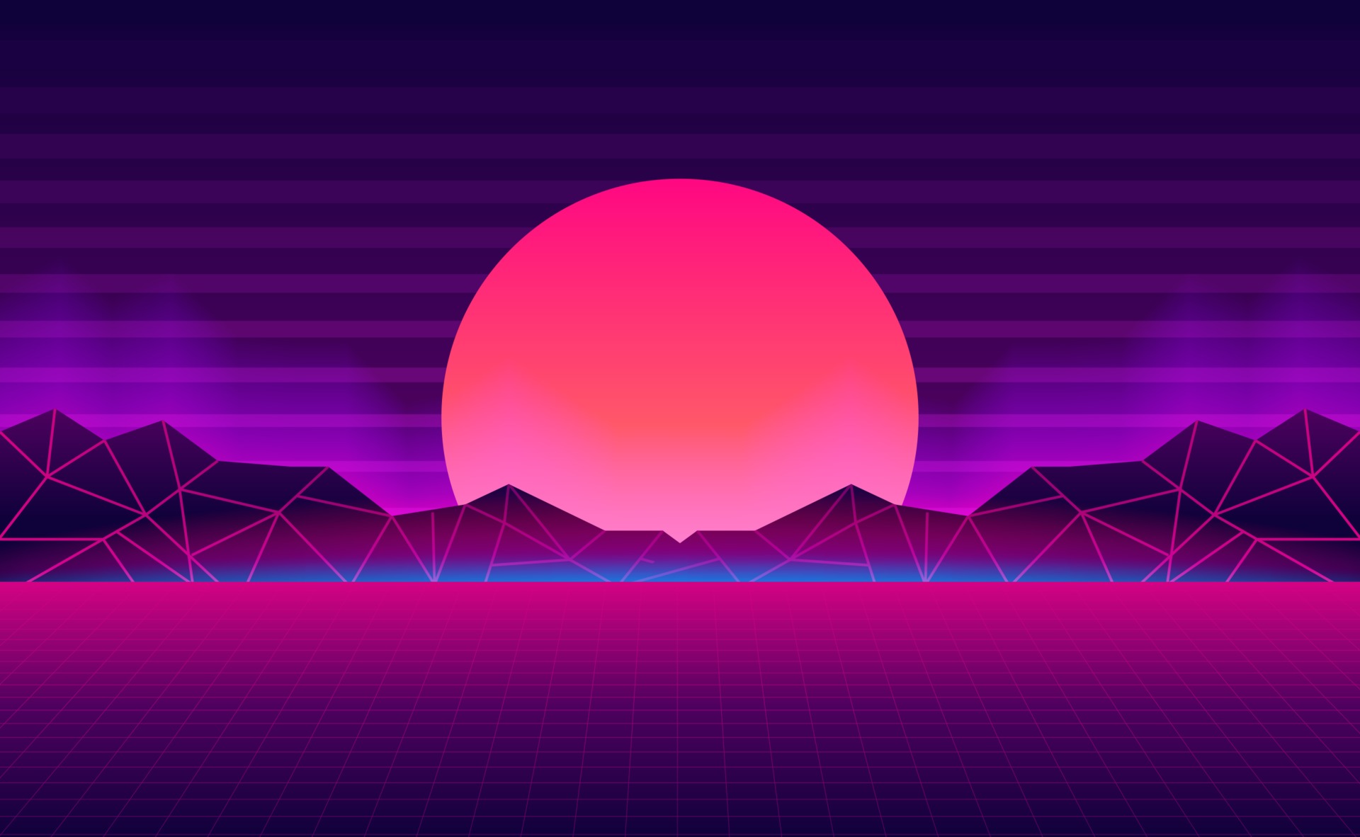 80s Retro Neon Light Wallpapers