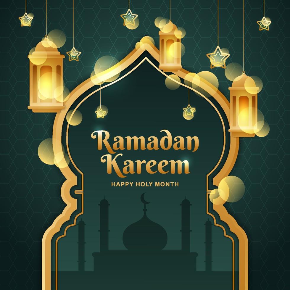 hermoso fondo de ramadan kareem vector