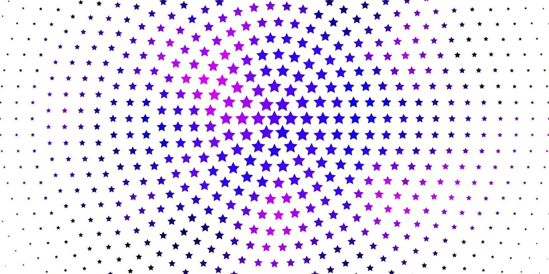 Light Purple vector texture with beautiful stars.