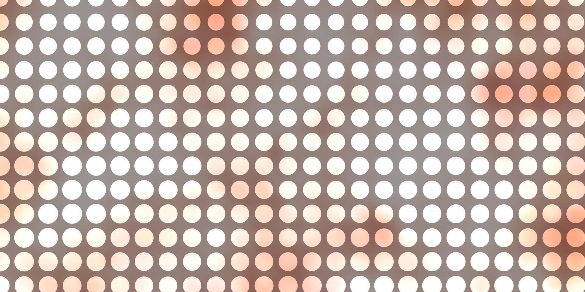 Light Red vector texture with circles.