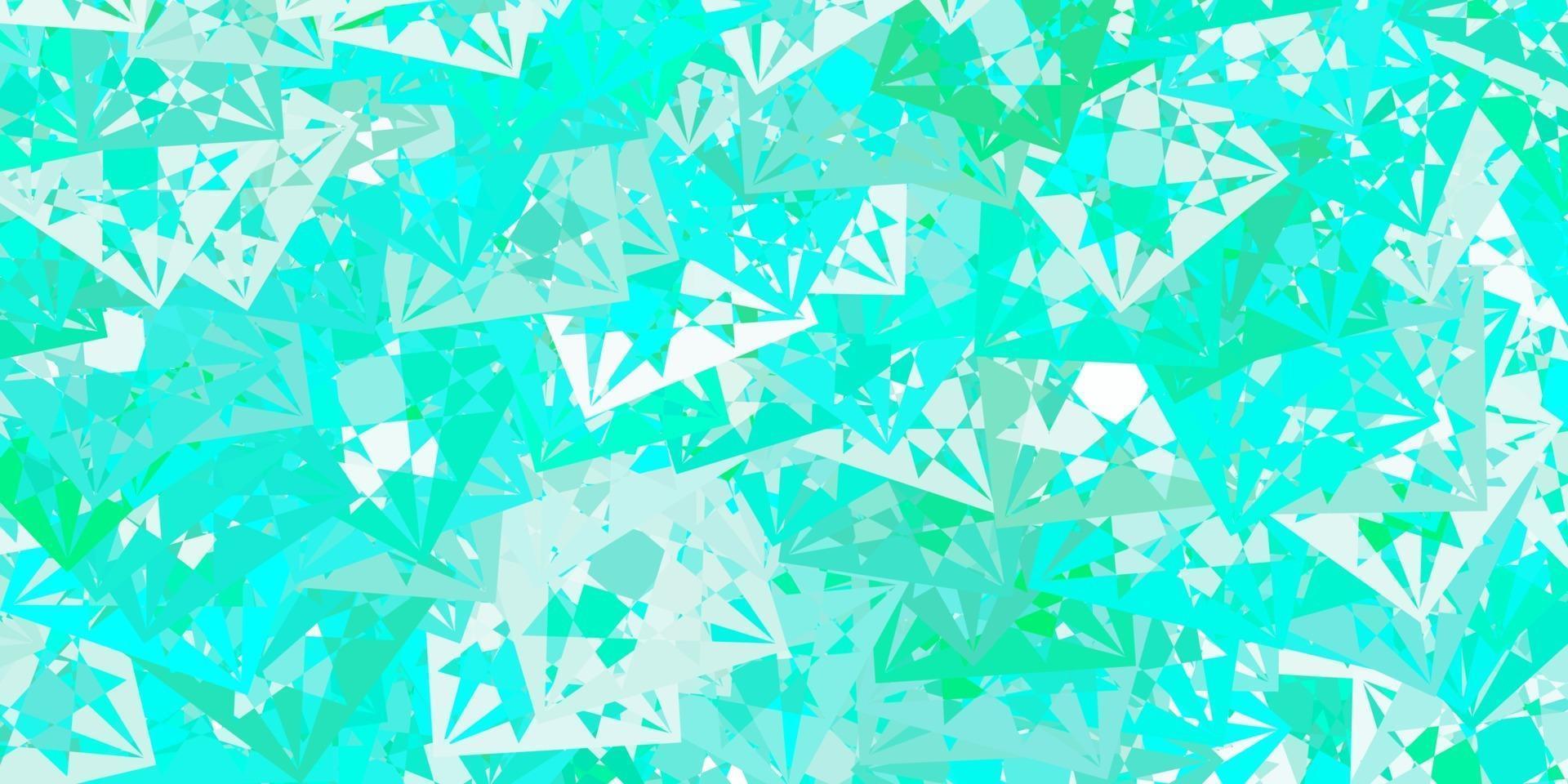 Light Green vector backdrop with triangles, lines.