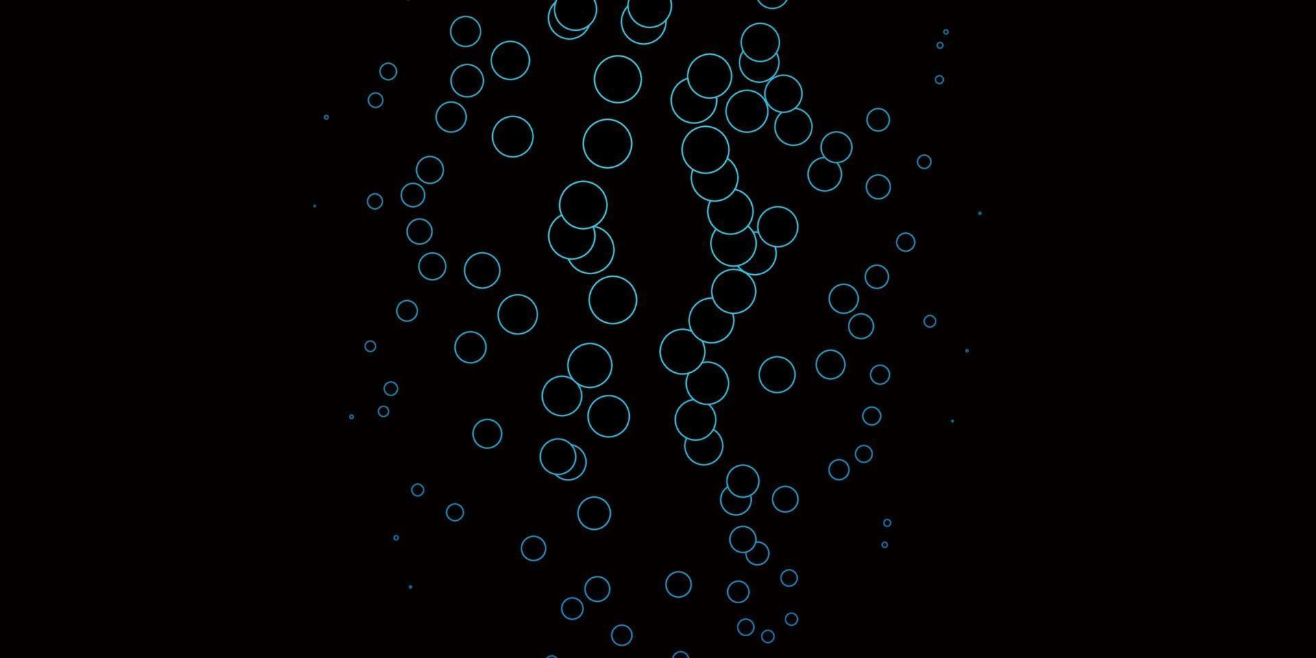 Dark BLUE vector pattern with spheres.