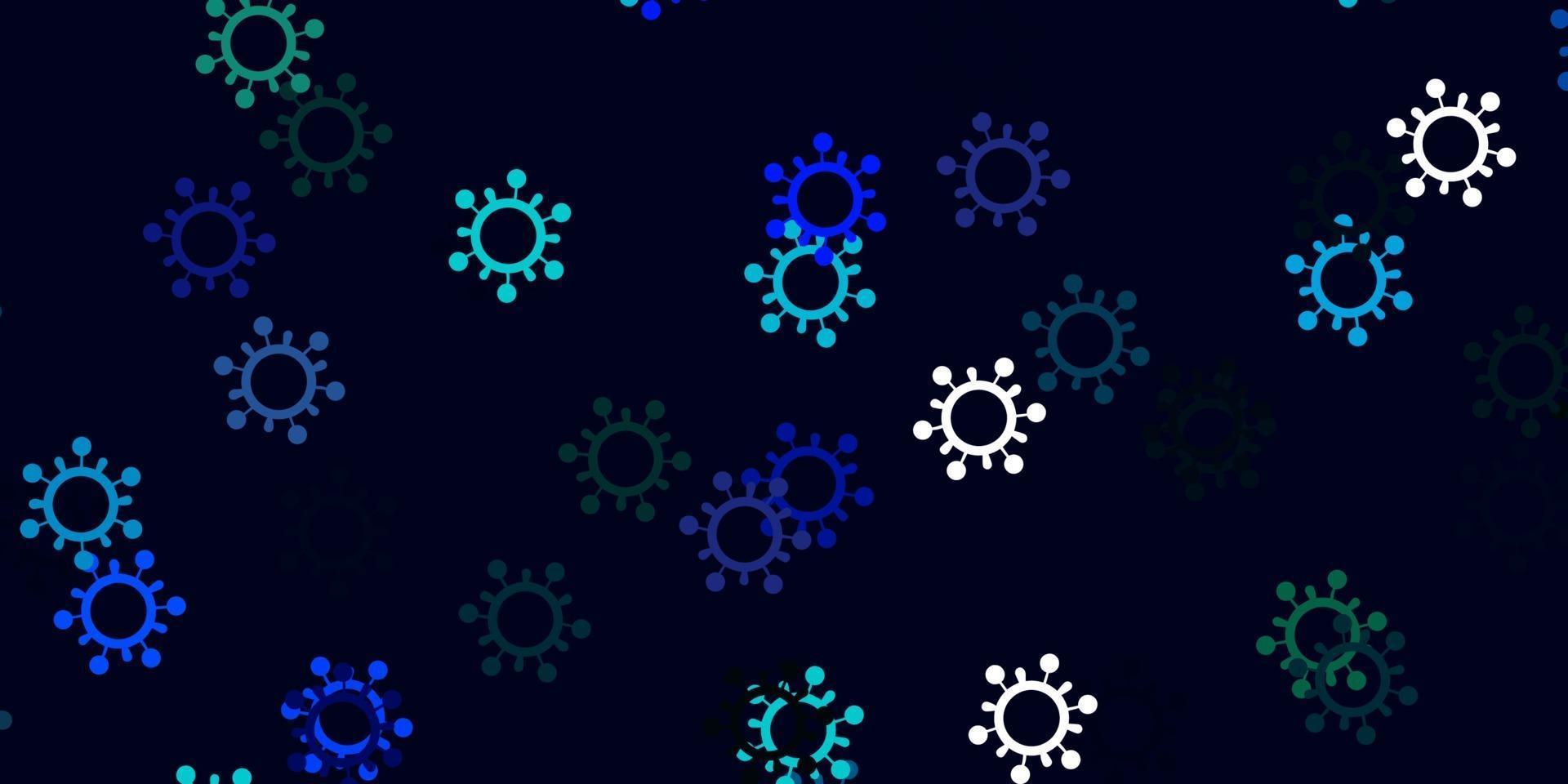 Light blue vector texture with disease symbols.