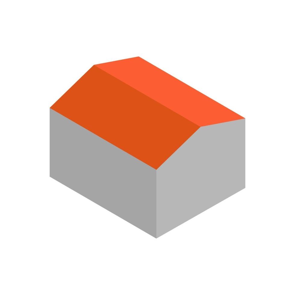 Isometric House On White Background vector