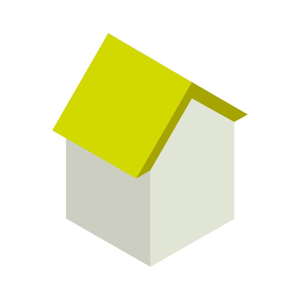 Isometric House On White Background vector