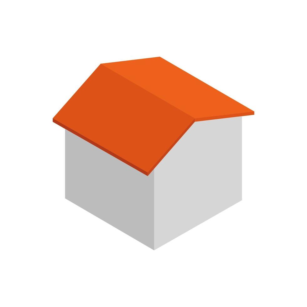 Isometric House On White Background vector