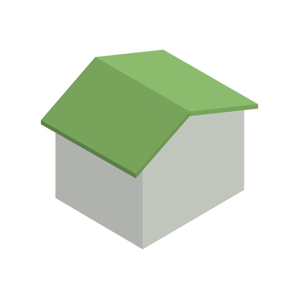 Isometric House On White Background vector