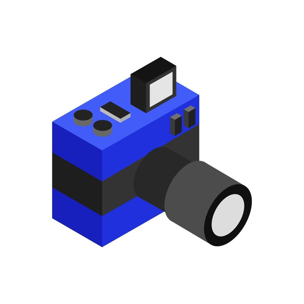 Isometric Camera On White Background vector