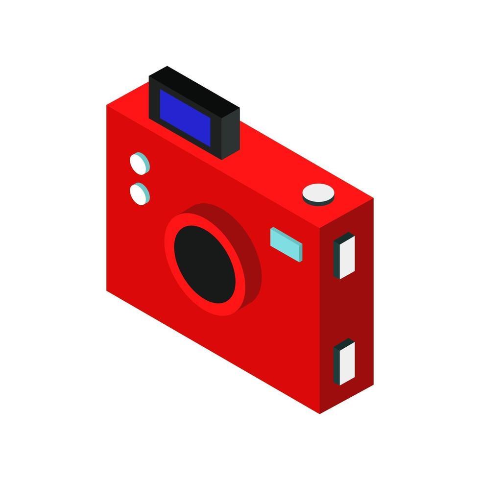 Isometric Camera On White Background vector