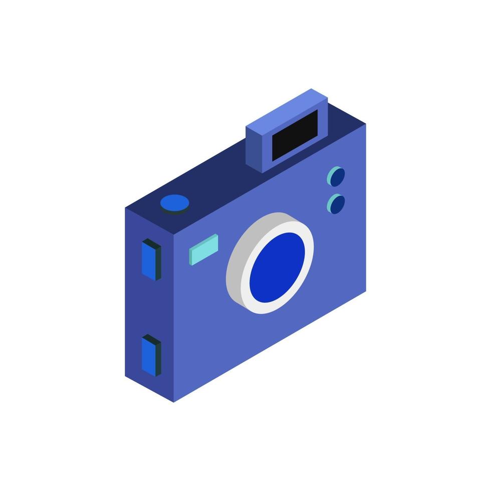 Isometric Camera On White Background vector