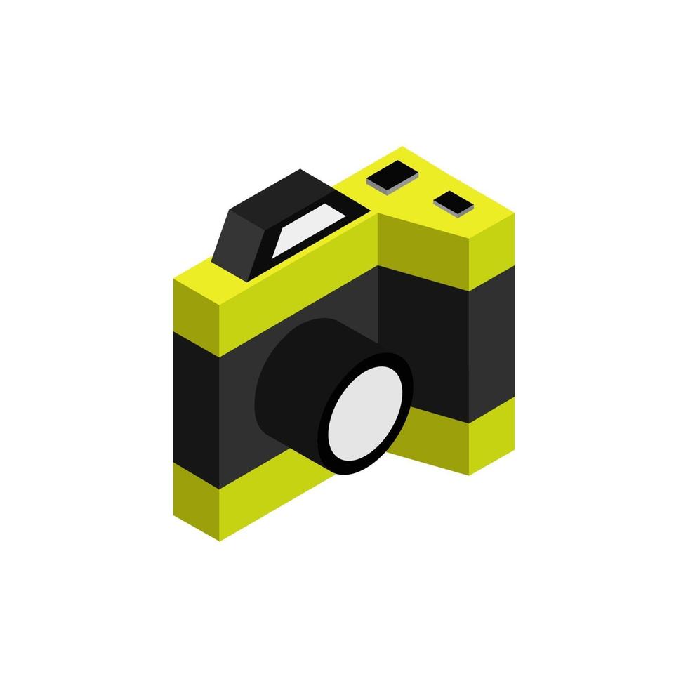 Isometric Camera On White Background vector