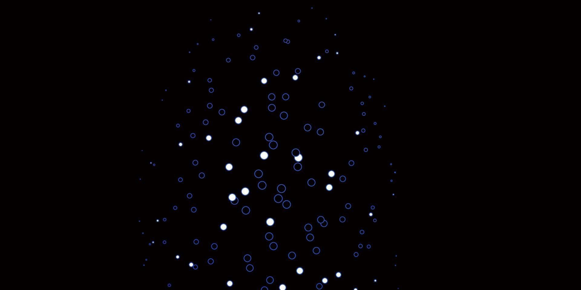 Dark BLUE vector template with circles.
