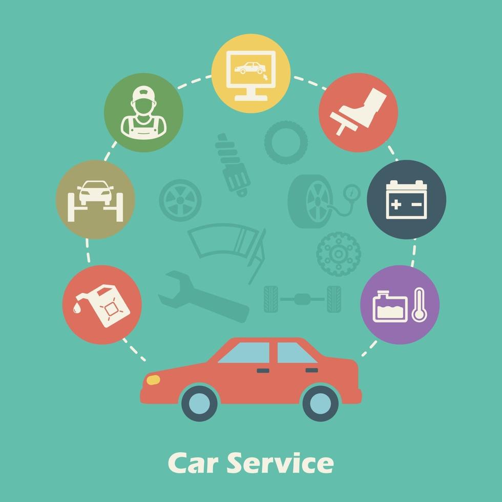 car service concept vector