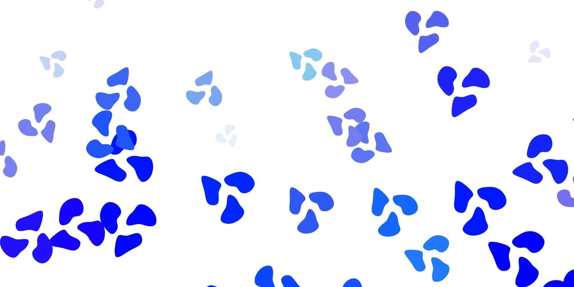 Light blue vector template with abstract forms.