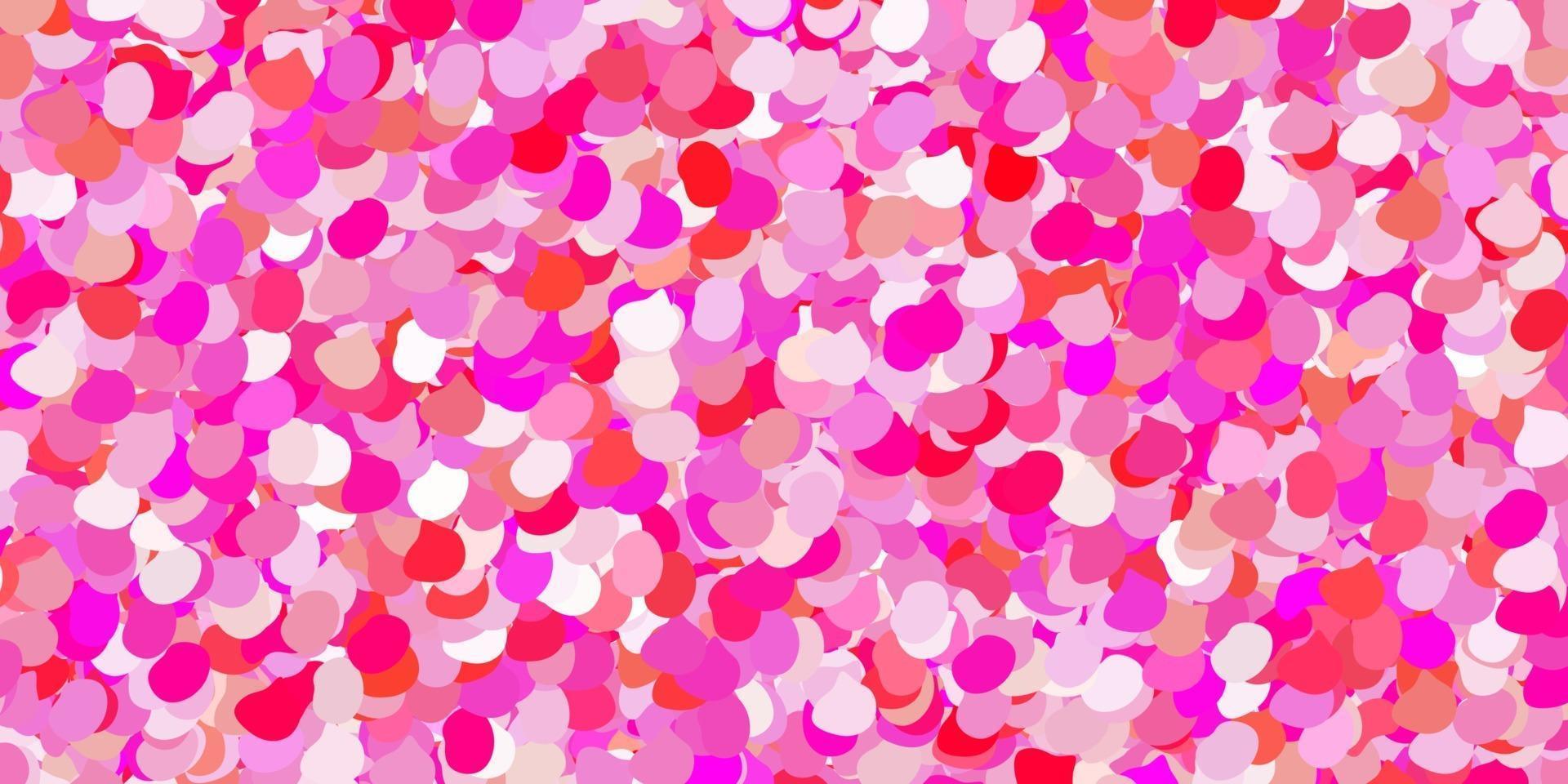 Light pink vector background with random forms.