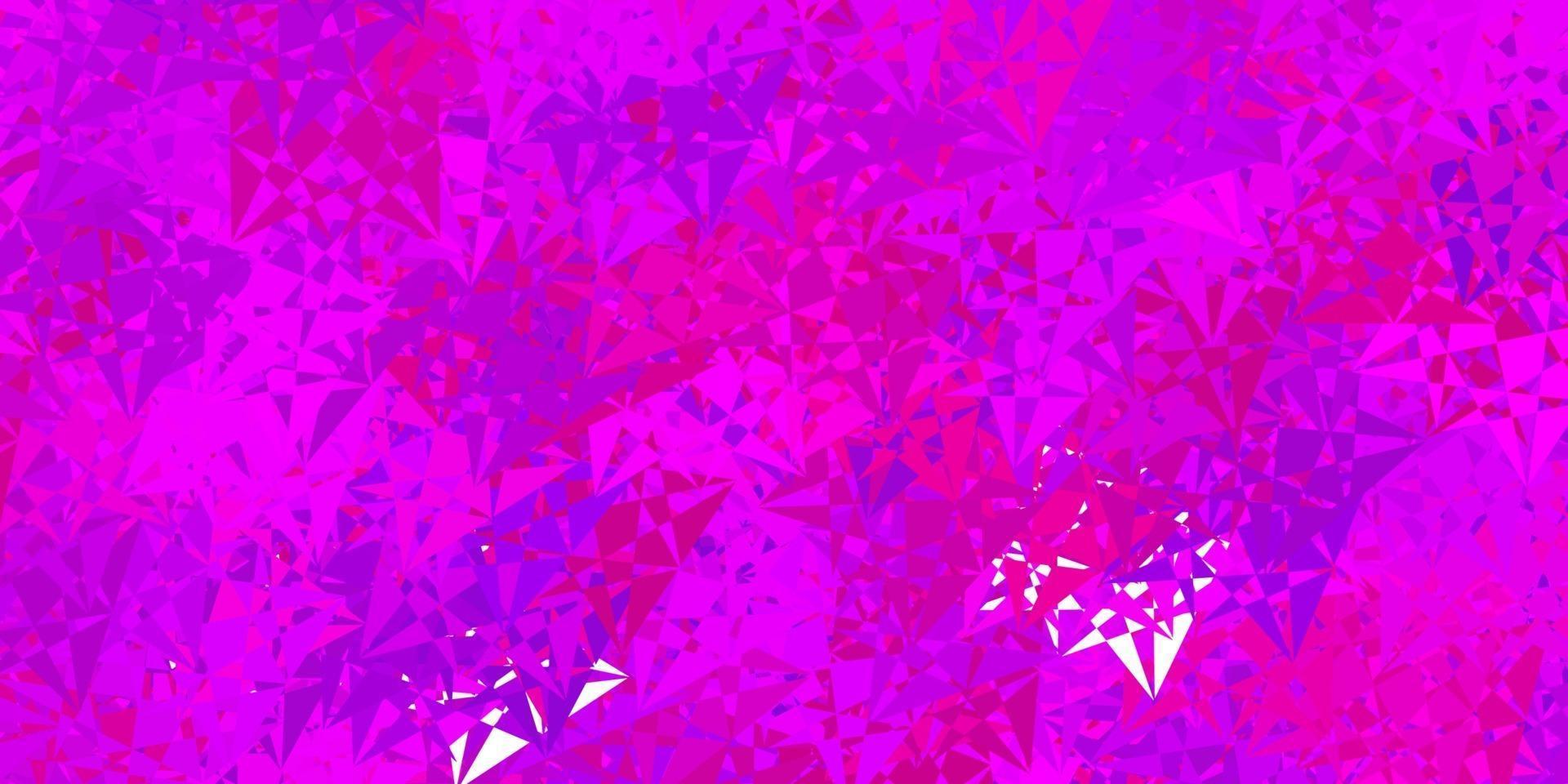 diseño vectorial de color rosa oscuro, azul con formas triangulares. vector