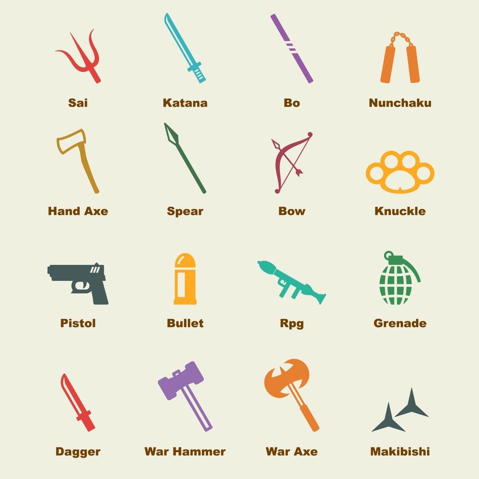 weapon vector elements