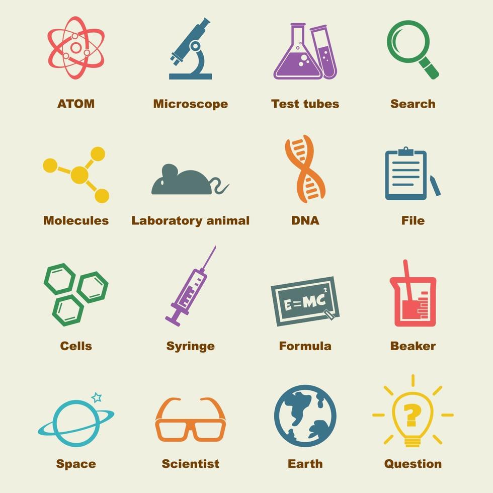 science vector elements