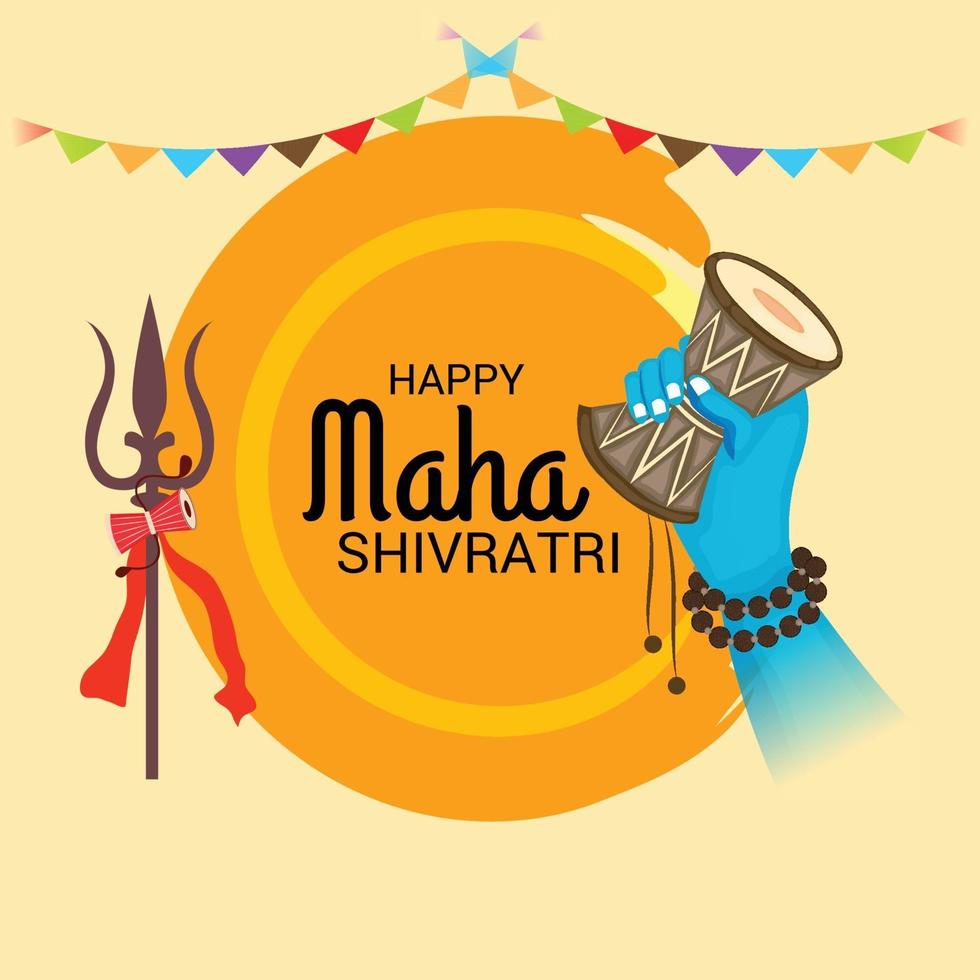 vector illustration of a Background for Happy Maha Shivratri.